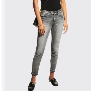Moussy Vintage Distressed Raw Hem‎ Jeans Size 30
